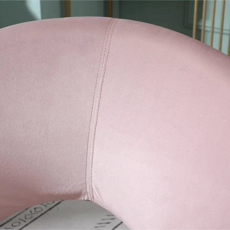 Poltrona imbottita in poliestere da 28" con base dorata