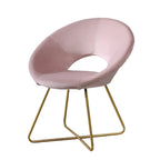 Poltrona imbottita in poliestere da 28" con base dorata