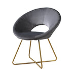 Poltrona imbottita in poliestere da 28" con base dorata