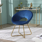 Poltrona imbottita in poliestere da 28" con base dorata