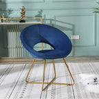 Poltrona imbottita in poliestere da 28" con base dorata