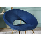Poltrona imbottita in poliestere da 28" con base dorata