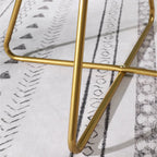 Poltrona imbottita in poliestere da 28" con base dorata