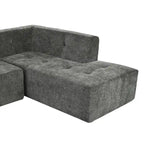 112.2 Divano Letto Modulare a L in ciniglia con Design Libero e Nessun Montaggio Richiesto