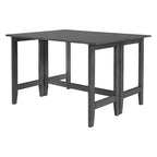 Tavolo da Pranzo Rustico con Ante a Ribalta - Design Salvaspazio in Stile Rustico con Piano in Legno Estensibile - 119.38 cm L x 91.44 cm P x 76.20 cm A