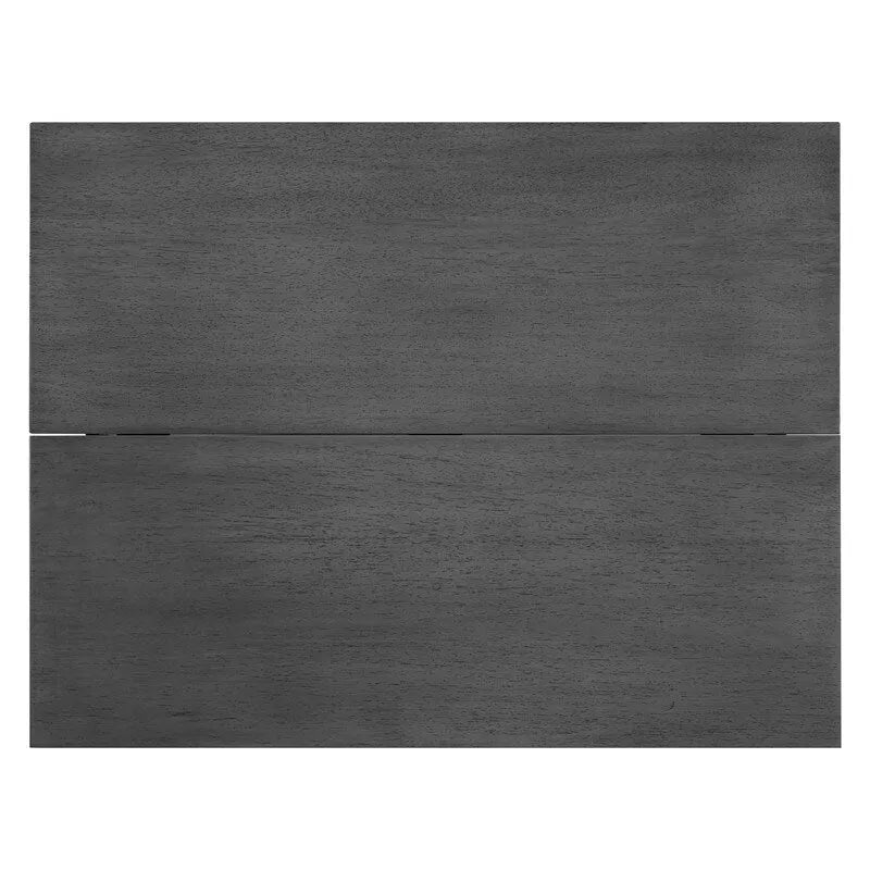 Tavolo da Pranzo Rustico con Ante a Ribalta - Design Salvaspazio in Stile Rustico con Piano in Legno Estensibile - 119.38 cm L x 91.44 cm P x 76.20 cm A