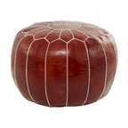Pouf in pelle bohémien