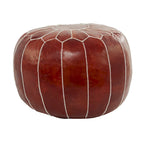 Pouf in pelle bohémien