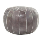 Pouf in pelle bohémien