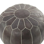 Pouf in pelle bohémien