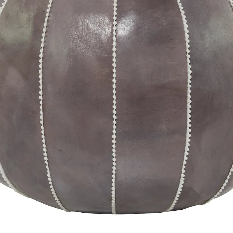 Pouf in pelle bohémien