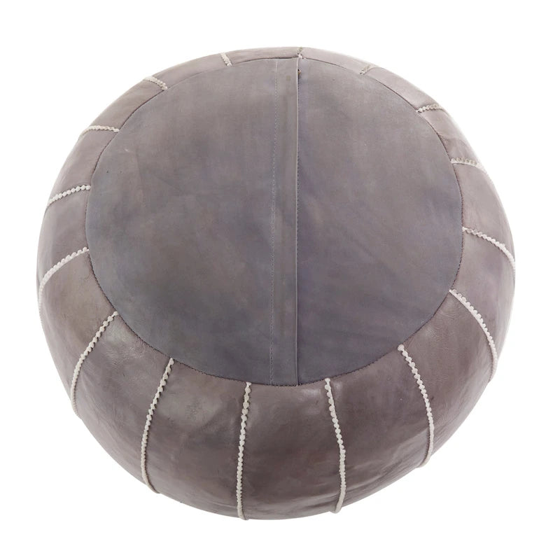 Pouf in pelle bohémien