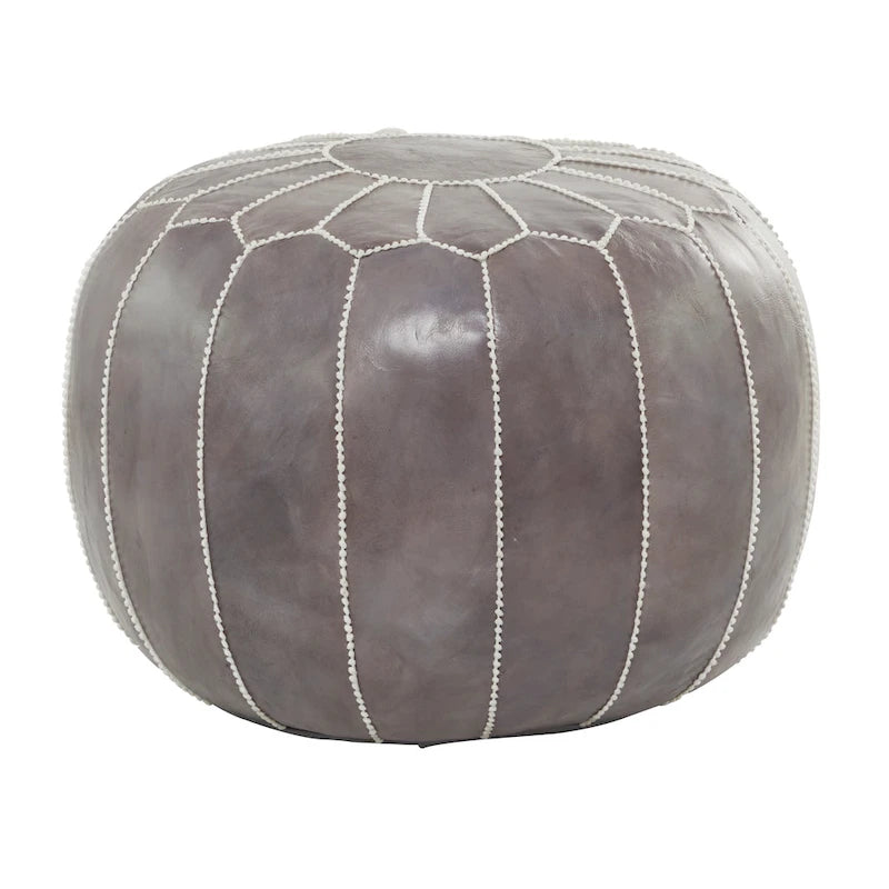 Pouf in pelle bohémien