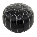 Pouf in pelle bohémien