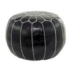 Pouf in pelle bohémien