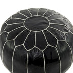 Pouf in pelle bohémien