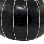 Pouf in pelle bohémien