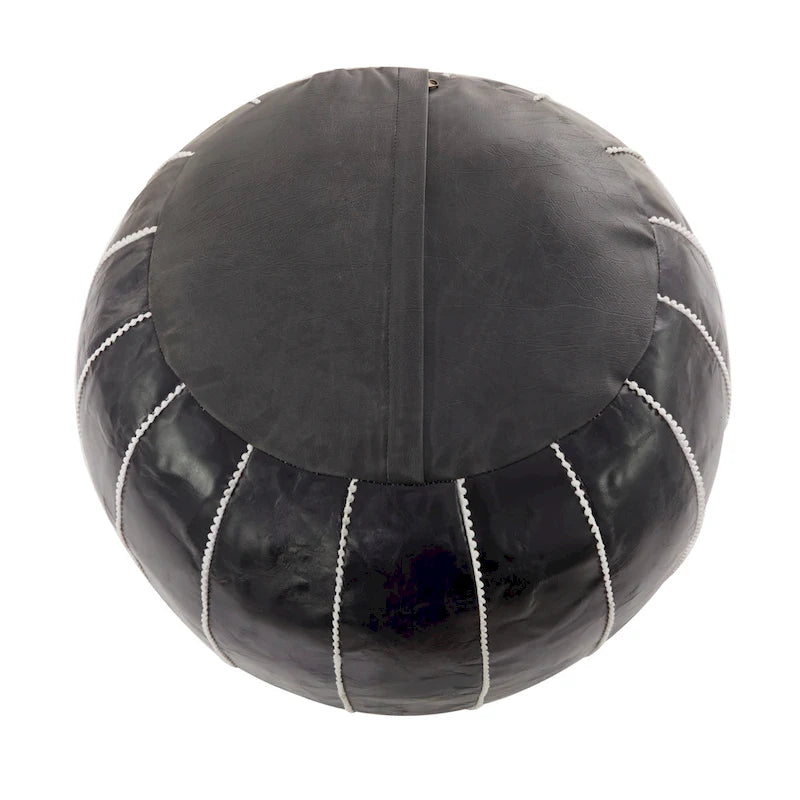 Pouf in pelle bohémien