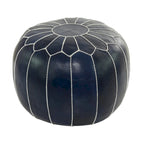Pouf in pelle bohémien