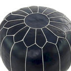 Pouf in pelle bohémien
