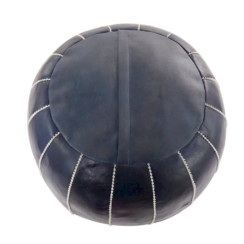 Pouf in pelle bohémien