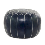 Pouf in pelle bohémien
