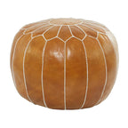 Pouf in pelle bohémien