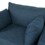 Poltrona Club Imbottita con Cuscini Decorativi