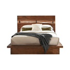 Camera da letto a piattaforma 6 pezzi Smokey Walnut