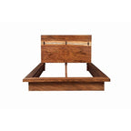 Camera da letto a piattaforma 6 pezzi Smokey Walnut