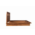 Camera da letto a piattaforma 6 pezzi Smokey Walnut