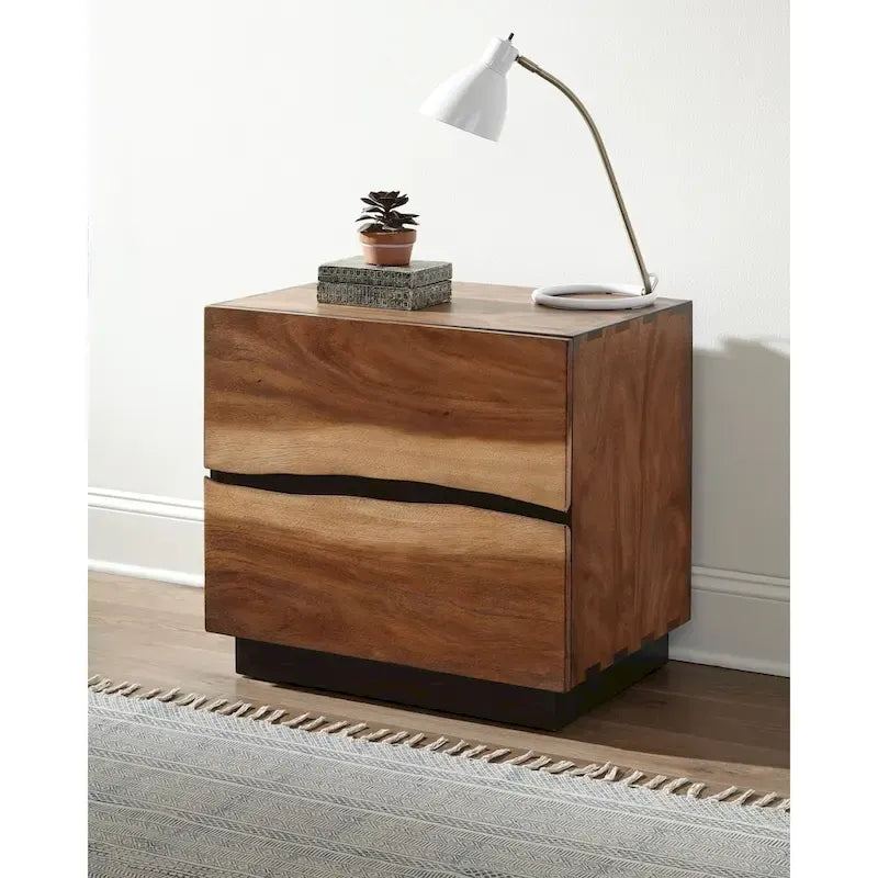 Camera da letto a piattaforma 6 pezzi Smokey Walnut