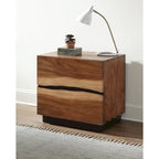 Camera da letto a piattaforma 6 pezzi Smokey Walnut