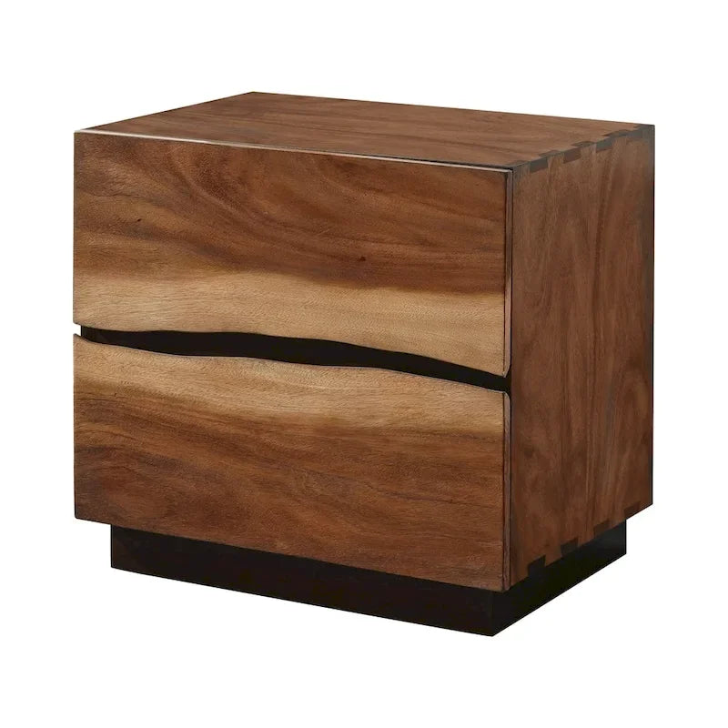 Camera da letto a piattaforma 6 pezzi Smokey Walnut