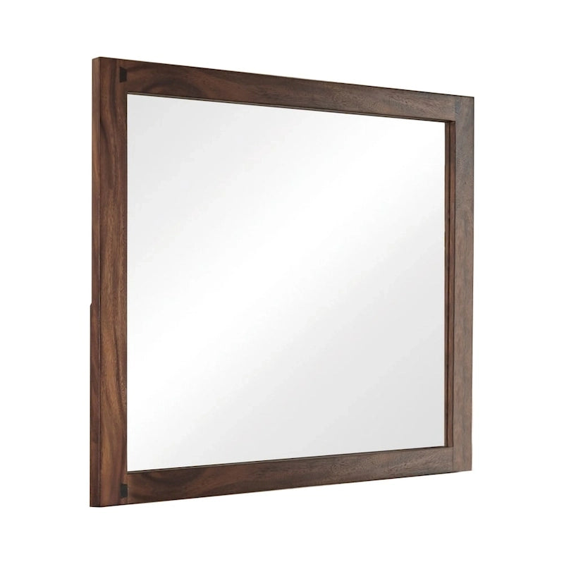 Camera da letto a piattaforma 6 pezzi Smokey Walnut