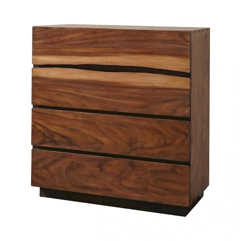 Camera da letto a piattaforma 6 pezzi Smokey Walnut