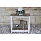 Consolle bianca 30x10x30