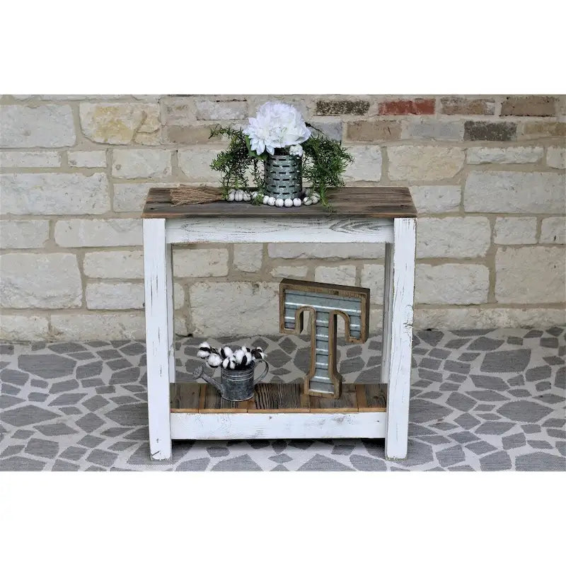 Consolle bianca 30x10x30