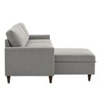 Divano ad angolo con chaise longue contenitore