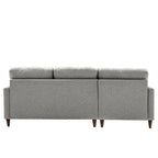 Divano ad angolo con chaise longue contenitore