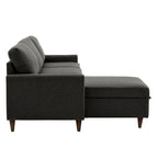 Divano ad angolo con chaise longue contenitore