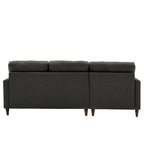 Divano ad angolo con chaise longue contenitore