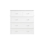 Letto a scomparsa Twin XL con materasso in bianco
