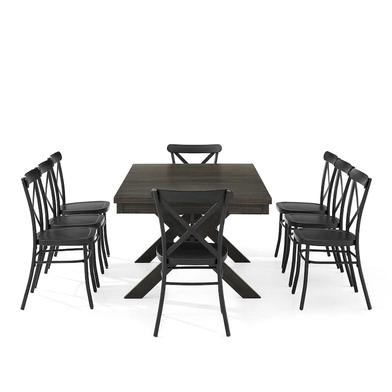 Set da pranzo di 9 pezzi con sedie