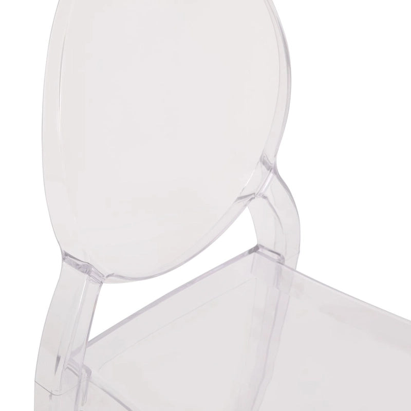 Sedie per banchetti in resina extra larghe per tutte le stagioni, confezione da 4 - 20,5 P x 17 L x 37,25 A