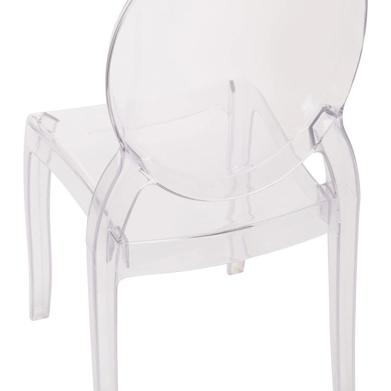 Sedie per banchetti in resina extra larghe per tutte le stagioni, confezione da 4 - 20,5 P x 17 L x 37,25 A
