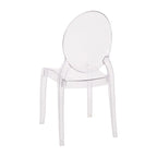 Sedie per banchetti in resina extra larghe per tutte le stagioni, confezione da 4 - 20,5 P x 17 L x 37,25 A