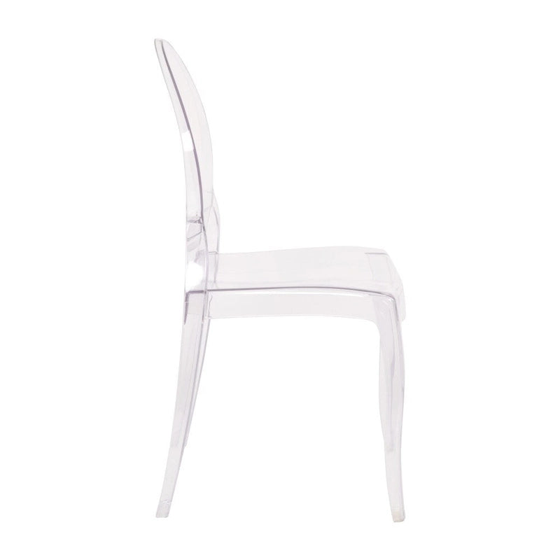 Sedie per banchetti in resina extra larghe per tutte le stagioni, confezione da 4 - 20,5 P x 17 L x 37,25 A