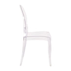 Sedie per banchetti in resina extra larghe per tutte le stagioni, confezione da 4 - 20,5 P x 17 L x 37,25 A