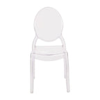 Sedie per banchetti in resina extra larghe per tutte le stagioni, confezione da 4 - 20,5 P x 17 L x 37,25 A
